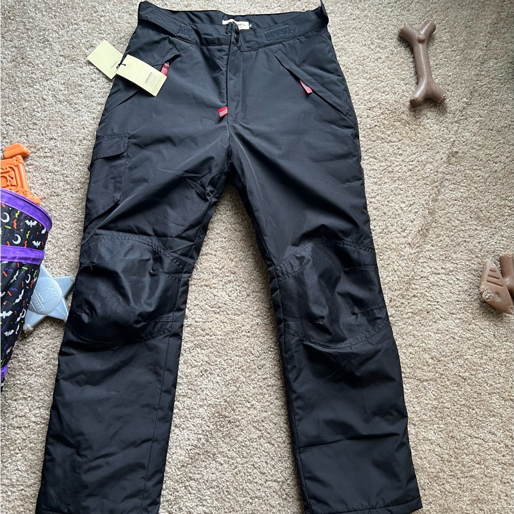 Women’s Black Cargo Snow Pants